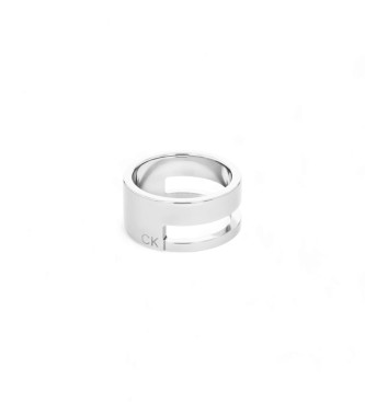 Calvin Klein Jeans Geometric Essentials Ring Size 52 silver plated 