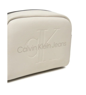 Calvin Klein Jeans Sac  bandoulire beige avec logo