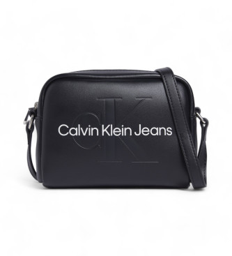 Calvin Klein Jeans Sort messengertaske med logo