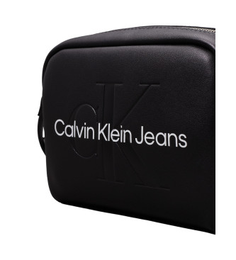 Calvin Klein Jeans Czarna torba kurierska z logo