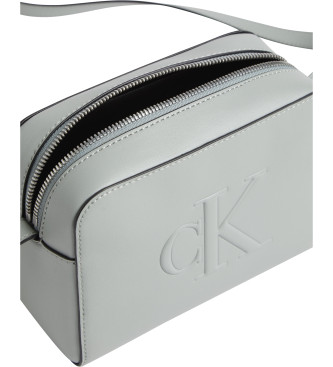 Calvin Klein Jeans Gr skuldertaske med logoprg