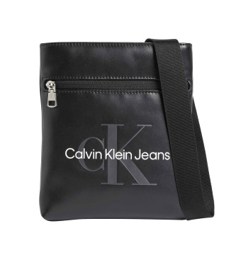Calvin Klein Jeans Bandolera Monogram Soft negro