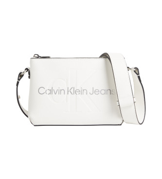 Calvin Klein Jeans Borsa a tracolla bianca scolpita per fotocamera21