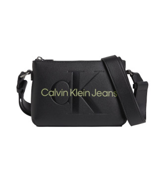 Calvin Klein Jeans Rzeźbiona torba na ramię na aparat Pouch21 czarny