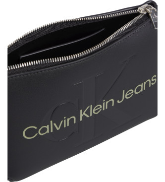Calvin Klein Jeans Gebeeldhouwde Camera Schoudertas Pouch21 zwart