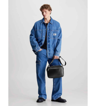 Calvin Klein Jeans Ultralahka torba za čez ramo črna