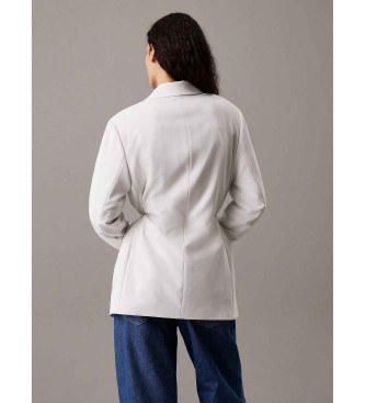 Calvin Klein Jeans Beige soft twill blazer knotted at the back