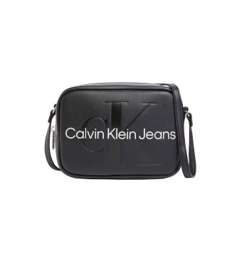 Calvin Klein Jeans Bolsa de ombro com logótipo preto