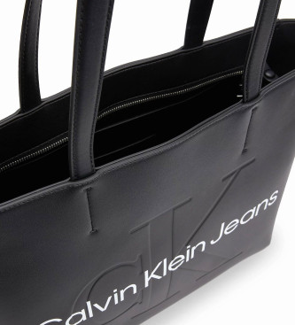 Calvin Klein Jeans Bolso Tote negro -30x41x13cm-