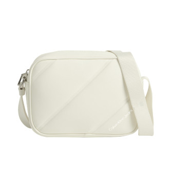 Calvin Klein Jeans Bolso Quilted Camerabag18 blanco