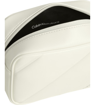 Calvin Klein Jeans Borsa Camerabag18 trapuntata bianca