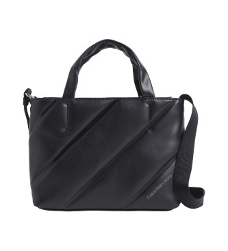 Calvin Klein Jeans Bolso Quilted Micro Ew Tote22 negro