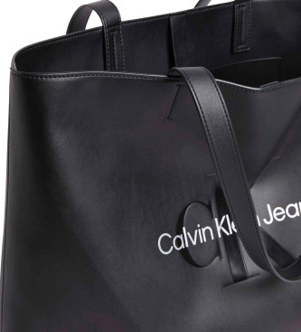 Calvin Klein Jeans Saco de compras esculpido preto