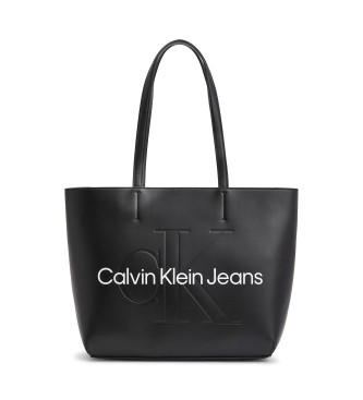 Calvin Klein Jeans Bolso Tote negro -30x41x13cm-