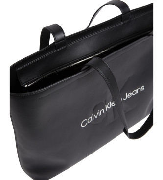 Calvin Klein Jeans Borsa tote grande e sottile nera