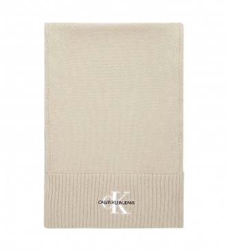 Calvin Klein Jeans Monologo Embrodery scarf taupe