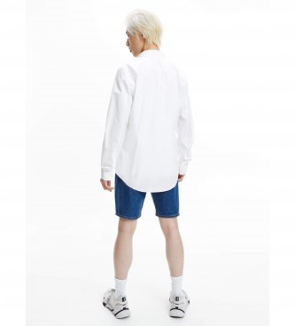 Calvin Klein Jeans Camisa branca com o logótipo do tórax