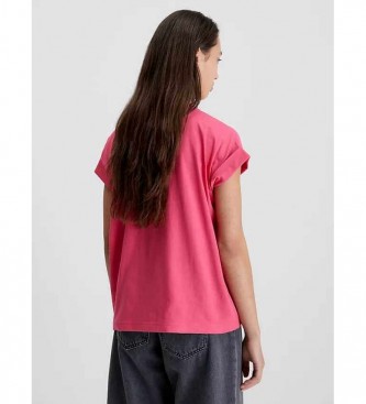 Calvin Klein Jeans Chemise ample avec monogramme rose