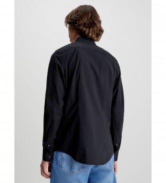 Calvin Klein Jeans Slim Fit Cotton Stretch Shirt black