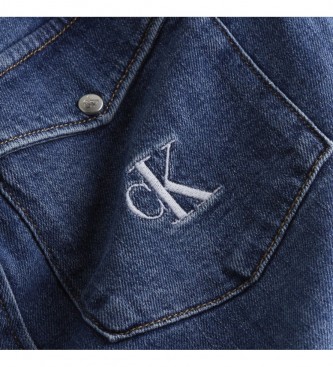Calvin Klein Jeans Camisa de ganga fina azul