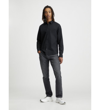 Calvin Klein Jeans Slim Stretch skjorte sort