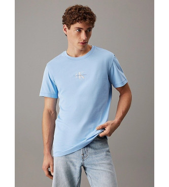 Calvin Klein Jeans T-shirt com monograma azul