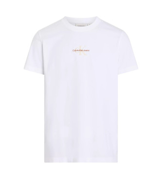 Calvin Klein Jeans T-shirt avec monogramme blanc