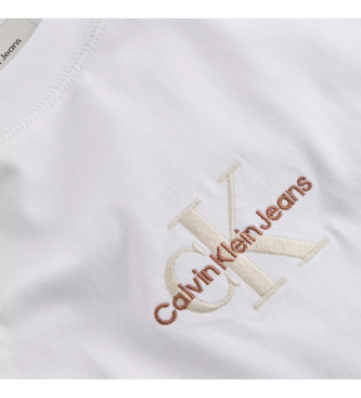 Calvin Klein Jeans T-shirt avec monogramme blanc