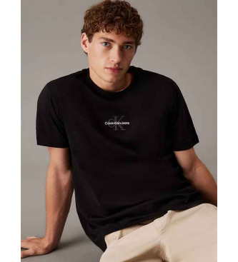 Calvin Klein Jeans T-shirt com monograma preto  