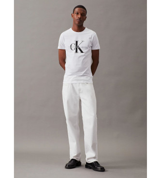 Calvin Klein Jeans Core Monogram Slim T-shirt biały