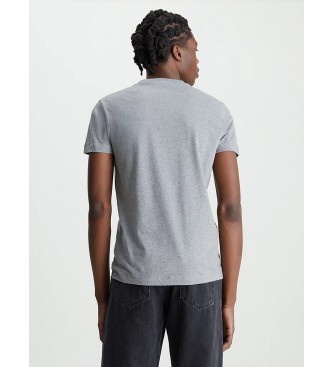 Calvin Klein Jeans Core Monogram Slim T-shirt szary