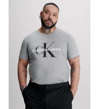 Calvin Klein Jeans Core Monogram Slim T-shirt grijs
