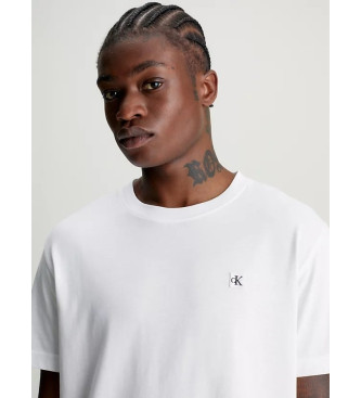 Calvin Klein Jeans T-Shirt en coton avec cusson blanc