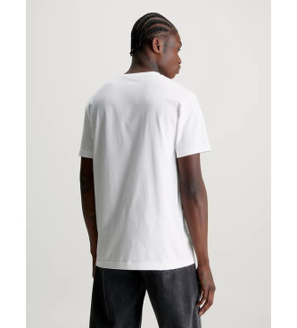 Calvin Klein Jeans Camiseta De Algodn Con Insignia blanco