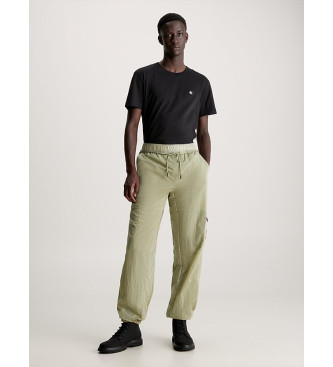Calvin Klein Jeans T-shirt in cotone con stemma nero