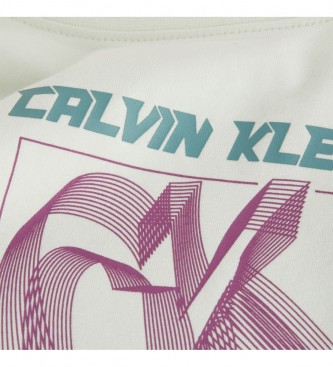 Calvin Klein Jeans T-shirt Hyper Real branca