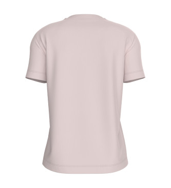 Calvin Klein Jeans Camiseta con logo bordado beige