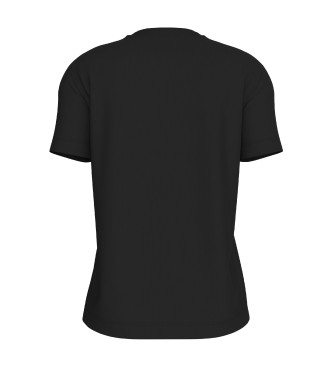 Calvin Klein Jeans T-shirt com logtipo bordado a preto