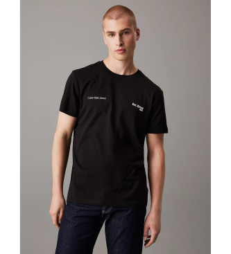 Calvin Klein Jeans Logo T-shirt zwart