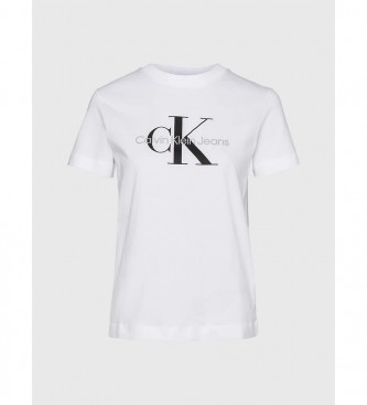 Calvin Klein Jeans T-shirt Monogram Regular blanc