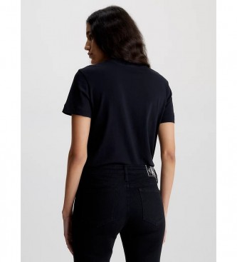 Calvin Klein Jeans Monograma T-shirt normal preta