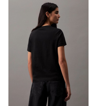 Calvin Klein Jeans T-shirt com monograma preto