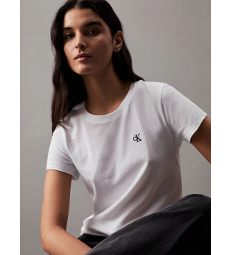 Calvin Klein Jeans Slim T-shirt white embroidery