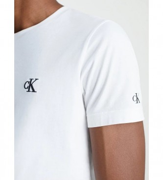 Calvin Klein Jeans Maglietta Slim Essential bianca