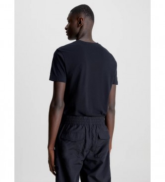 Calvin Klein Jeans Koszulka Slim Essential w kolorze czarnym