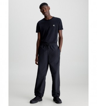 Calvin Klein Jeans Koszulka Slim Essential w kolorze czarnym