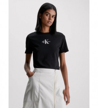 Calvin Klein Jeans T-shirt Slim Monogram preta