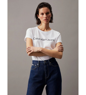 Calvin Klein Jeans T-shirt Slim Organic Cotton Logo white