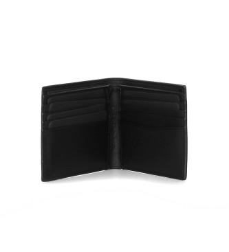 Calvin Klein Jeans Skórzany portfel Monogram Soft Bifold czarny