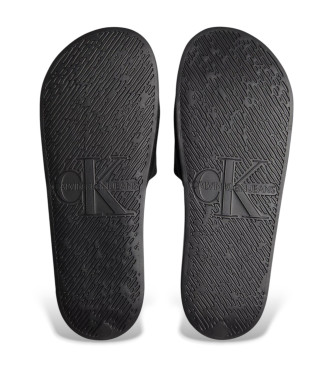 Calvin Klein Jeans Płócienne japonki z czarnym logo